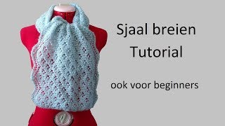 Tutorial sjaal breien ook voor beginners [upl. by Helsa]