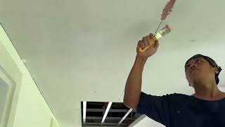 CEILING GAP PREPARATION USING BOSTIK EPOXY [upl. by Hepsiba]