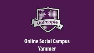 How to use Yammer UoPeople Online Social Campus [upl. by Aehsrop]