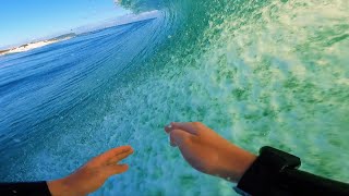 Glassy Sunrise Surf at Currumbin Beach [upl. by Anuaf]