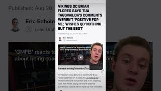 Brian Flores responds to Tua Tagovailoa nflshorts nflviral nfltrending nflnews brianflores [upl. by Akimik532]