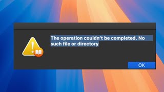 The File Couldn’t Be Opened Because There Is No Such File On MacBook Fix [upl. by Blatman]