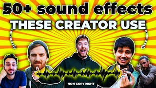 50 sound effect that big creator use non copyrighted  Popular cinematic sound effect [upl. by Connel243]