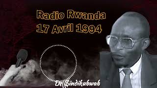 Documents archives  Rwanda avril 1994  Audio 3  Sindikubwabo Théodore [upl. by Gayleen]