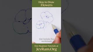 How to Draw Flowers Easy [upl. by Ibloc188]