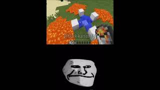 Logicas do minecraft 💀💀 shorts minecraft trollface [upl. by Veno]