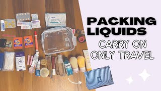 How to Pack Travel Toiletries For CarryOn Only Travel  What’s In My Bag  Minimalist Travel [upl. by Robbin]