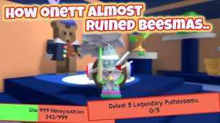 How Onett ALMOST ruined Beesmas Bee Swarm Simulator [upl. by Lodovico]