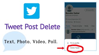 Twitter Post Delete kaise Kare । How to Delete any Tweet Post on Twitter Account । Twithme [upl. by Hibbs]