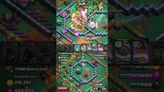 Easy 3 Star \\ TH14 VS 15 Base  Legend Overgrowth Zap Quake Hydra Air  Clash of Clans shorts [upl. by Asserac235]