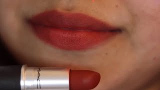 MAC Powder Kiss Lipstick  Dubonnet [upl. by Sirdi]