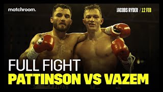 Cyrus Pattinson vs Evgenii Vazem Full Fight Jacobs vs Ryder Undercard [upl. by Nylesoj]