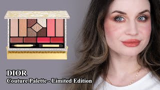 DIOR  Couture Palette  Limited Edition  Swatches amp Makeup Review [upl. by Murry]