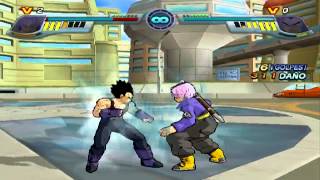 Dragon Ball Z Infinite World Version Latino Trunks vs Vegeta GT [upl. by Aseuqram578]