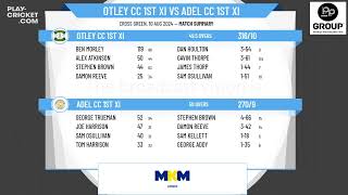 Otley CC 1st XI v Adel CC 1st XI [upl. by Lordan]