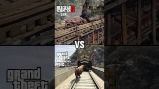 GTA 5 vs RDR 2  Can GTA Beat RDR2 P50 shorts rdr2 gta5 comparison [upl. by Reiter]