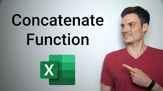 Concatenate Excel Tutorial [upl. by Aelsel]