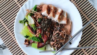 How to make Japanese Vegan Yaki Soba  Recipe [upl. by Ynogoham]