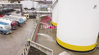 Live test with a new Turbinator at Tank Storage Verbeke  Knowsley SK [upl. by Acus]