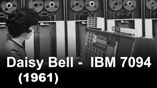 【1961  IBM 7094  First Computer To Sing】 Daisy Bell [upl. by Isidora]