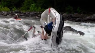 Whitewater Rafting Carnage on Ocoee River w Class IV Recirculating Swims [upl. by Araht510]