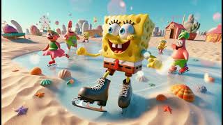 SpongeBob’s Ice Skates on the Sand 2 A Cool Beach Adventure Nursery rhymes for children [upl. by Andrus782]