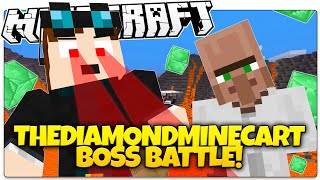 THEDIAMONDMINECART BOSS BATTLE  Emerald Bombs Lasers amp More Minecraft Custom Map [upl. by Aielam994]