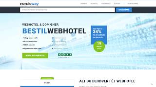 Kom igang med din wordpress hjemmeside hos nordicway [upl. by Nuahsad]