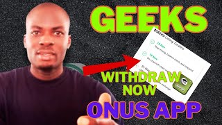 How to withdraw Geeks airdrop to ONUS app onus geeks [upl. by Healion]