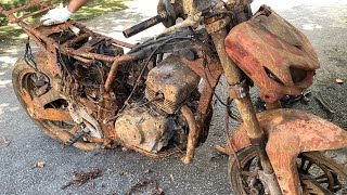 Full Restoration Old motorcycles upＫＡＷＡＳＡＫＩ Restored Twostroke Ｒｅｂｅｌ engine USA rebel2r Full [upl. by Ennaimaj59]