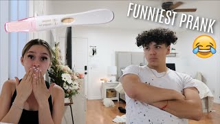 IM PREGNANT PRANK ON MY BOYFRIEND funny af [upl. by Nylla]