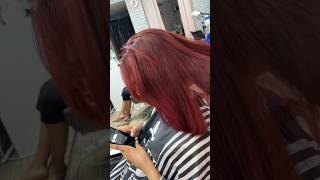 Color hair 🥰❤️color hair haircolortransformation coloredhair coloredhair haircolorinng [upl. by Ahsened]