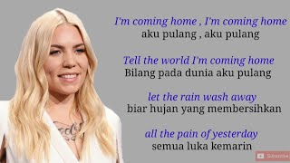 Coming Home  Skylar Grey  Lyrics Video dan Terjemahan [upl. by Aracahs]