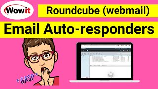 Roundcube webmail   How to setup autoresponders [upl. by Noiemad]