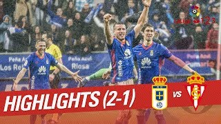 Resumen de Real Oviedo vs Sporting de Gijón 21 [upl. by Eiggam879]