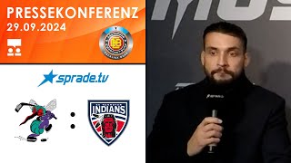 29092024  Pressekonferenz  ESC Moskitos Essen vs Hannover Indians [upl. by Lohrman]