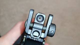 UTG OffSet Flip Up Iron Sights [upl. by Udella]