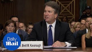 Brett Kavanaugh gives angry and tearful opening statement in hearing [upl. by Haya370]