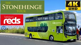 Salisbury Reds The Stonehenge Tour from Salisbury Railway Station ADL Enviro400MMC 1637 HF66CFG [upl. by Elatsyrk]