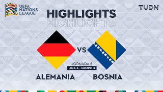 HIGHLIGHTS  Alemania vs Bosnia  UEFA Nations League 2024  TUDN [upl. by Anairad406]