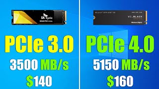 SSD NVMe PCIe 30 vs PCIe 40 Loading Windows 10  Big Difference [upl. by Zippora]