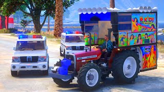 ट्रैक्टर पर डीजे tractor dj tractor wala dj ट्रैक्टर डीजे Tractor Wala DJ dj body tractor [upl. by Ayotahc]