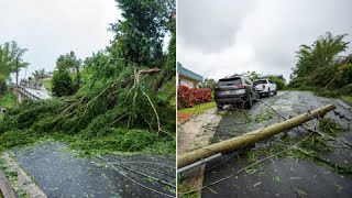 En Aibonito están sorprendidos por la fuerza de la tormenta Ernesto [upl. by Oxley]