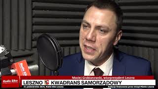 Leszno Kwadrans Samorządowy  Maciej Grabianowski wiceprezydent Leszna [upl. by Edgar331]