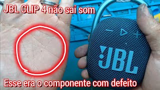 JBL CLIP 4 liga carrega conecta no bluetooth mas não sai som sem áudio [upl. by Natsirt]