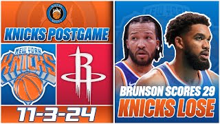 Knicks LOSE Rockets EXPOSE Early Flaws  Knicks Postgame amp Highlights [upl. by Akeylah665]