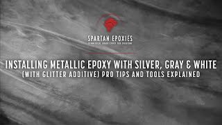 Learn How to Do Metallic Epoxy Silver w Glitter Additive [upl. by Chandos645]