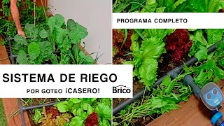 Cómo hacer un SISTEMA de RIEGO por GOTEO 💧​🌱​ Casero y automático ​👨‍🌾​ ​ Bricomania [upl. by Trebo]