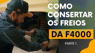 Como conserta os freios da F4000 e outros caminhões 34 a tambor [upl. by Dola151]