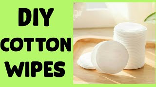 Homemade Makeup Remover Cotton Pads  How To Make Cotton Pads For Face At Home [upl. by Mayce548]